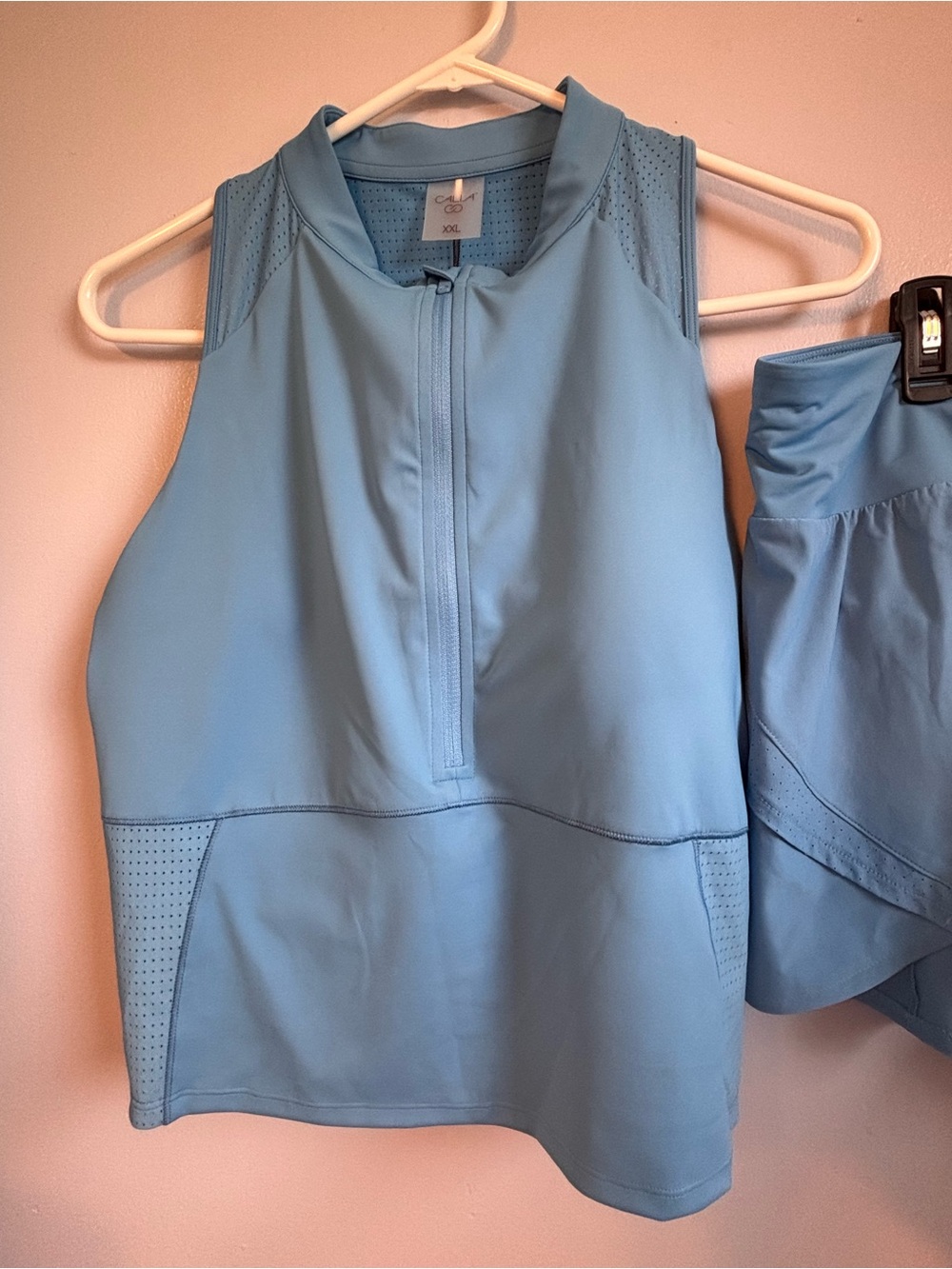 Calia Powermove 1/2 Zip Top and Kick It Up Short Set. Sz XXL. NWT - Picture 3 of 16